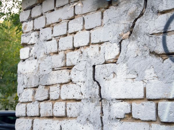 Cracked Brick Wall Repair in Toms River